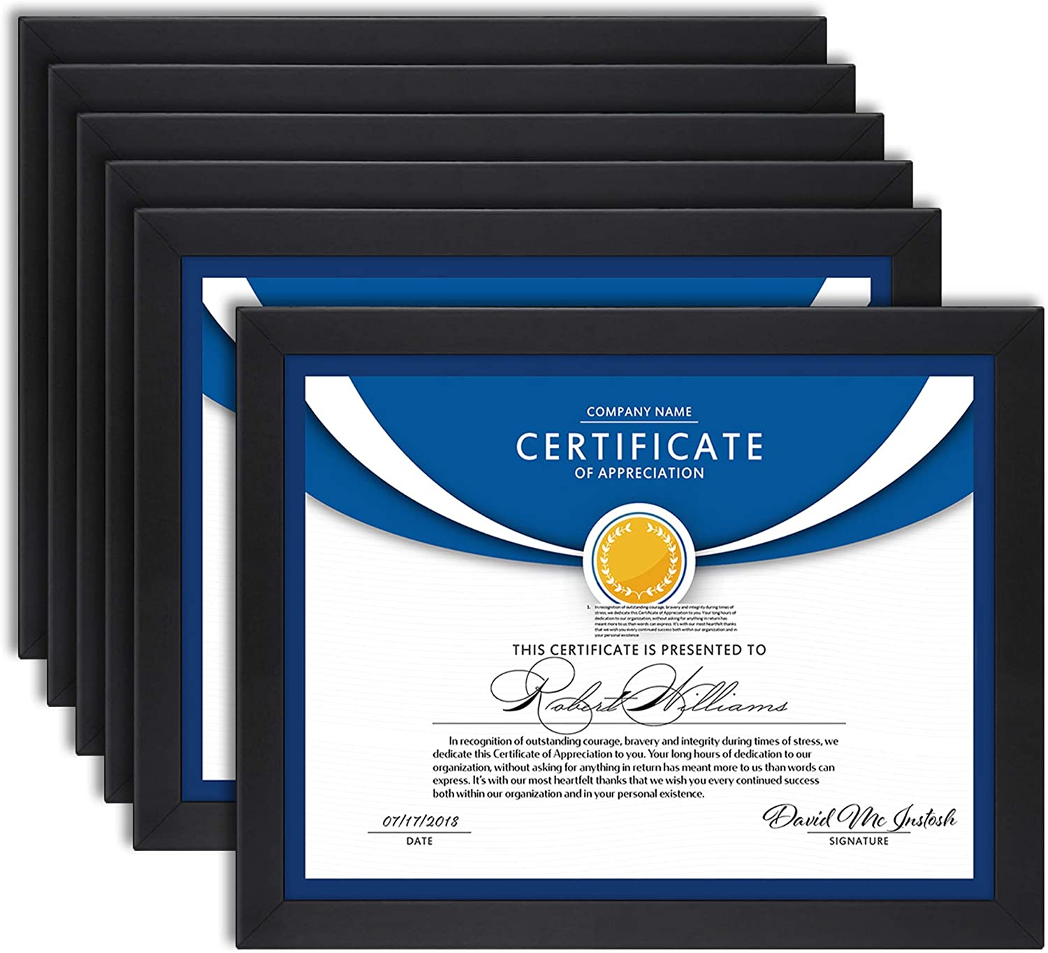 Icona Bay Wood Diploma Picture Frame, Set Of 6