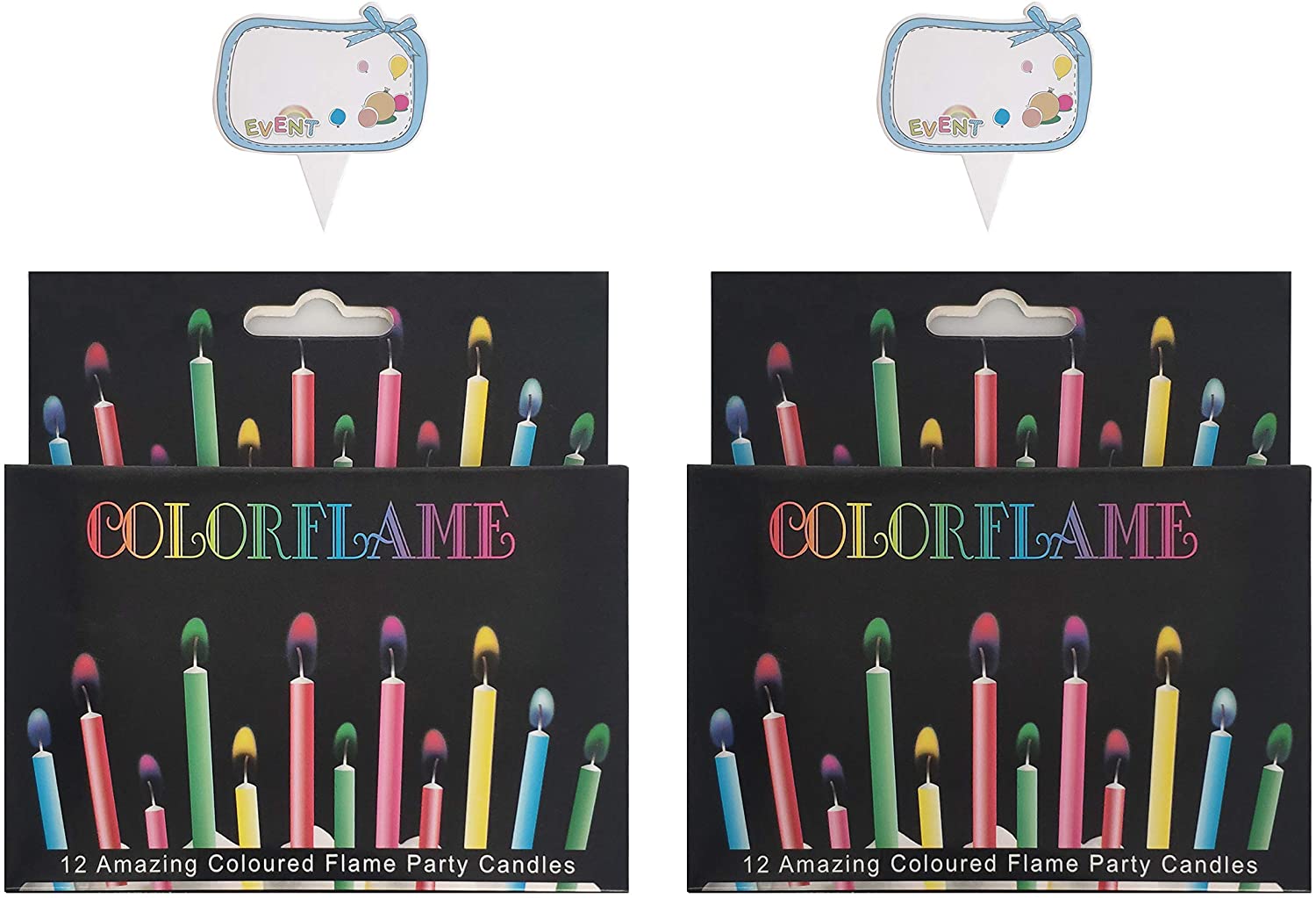 Kemladio Wax Birthday Candles For Kids, 24-Piece