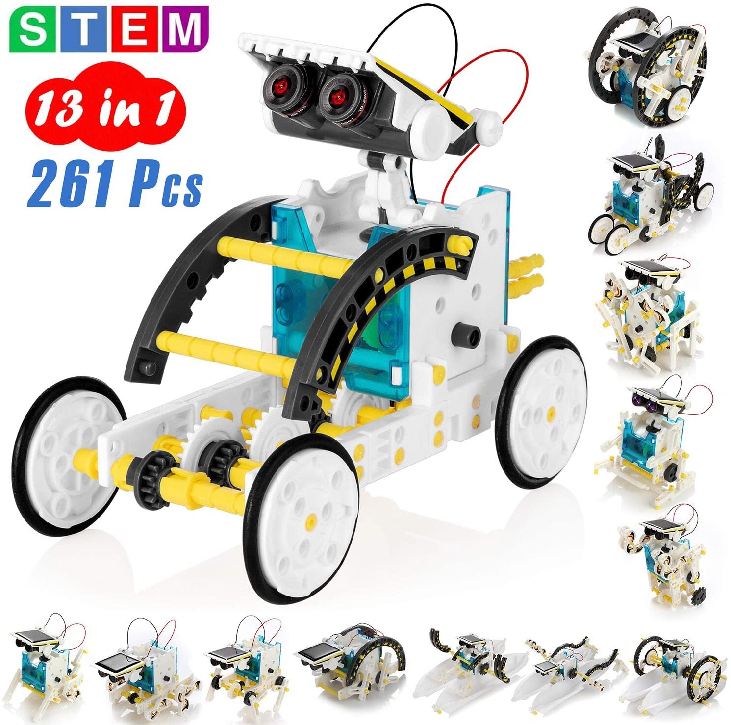 KIDWILL STEM 14-In-1 DIY Solar Robot Kit