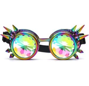 Lelinta Strap-On Adjustable Steampunk Rave Glasses