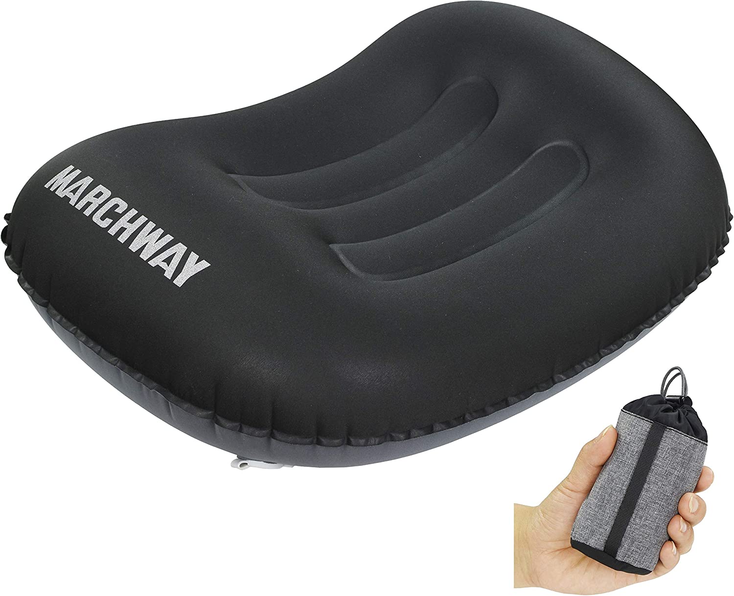 MARCHWAY Neck Support Anti-Slip Backpacking Pillow