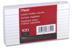 Mead Organizing Ruled 3 x 5 Index Cards, 600-Count