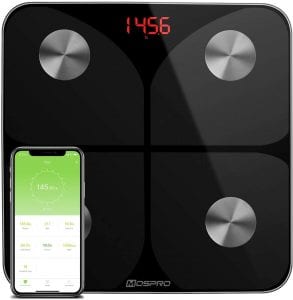 MOSPRO Wireless Smart Body Fat Weight Scale