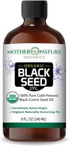 Mother Nature Organics Organic Certified Premium Black Cumin Seed Oil