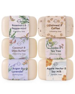 O Naturals Plant-Based Sensitive Skin Bar Soap, 6-Pack