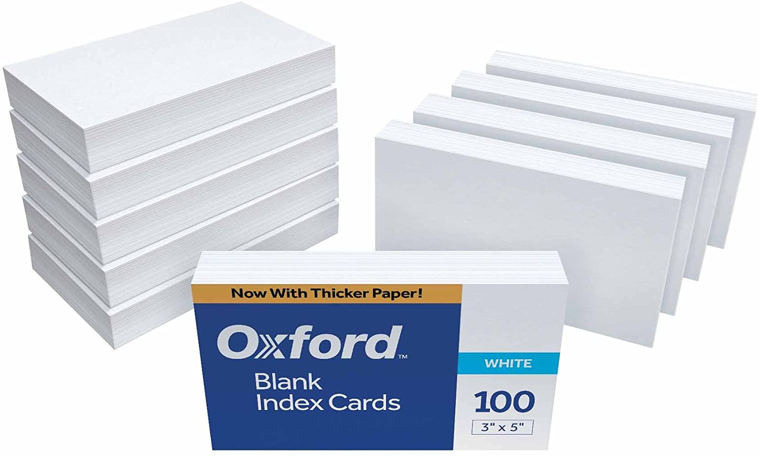Oxford Premium-Weight Blank Index 3 x 5 Cards, 1,000-Count