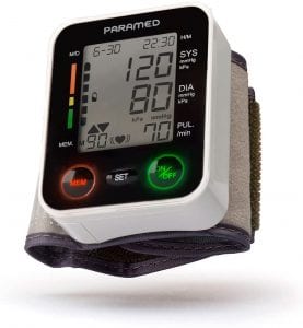 Paramed Battery Powered Wrist Sphygmomanometer