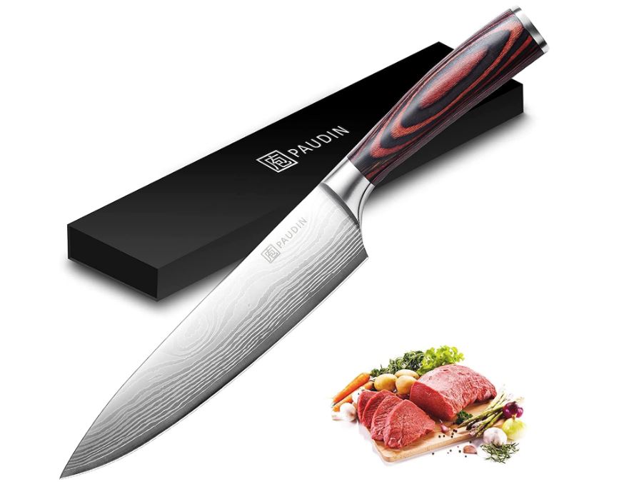 PAUDIN Ultra-Sharp Anti-Rust Chef’s Knife, 8-Inch