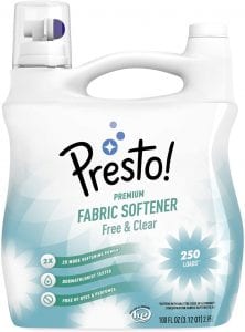 Presto! Free & Clear Concentrated Hypoallergenic Fabric Softener
