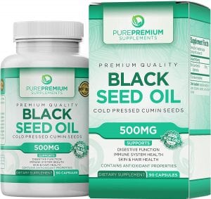 PurePremium Premium Cold Pressed Nigella Sativa Black Seed Oil Capsules