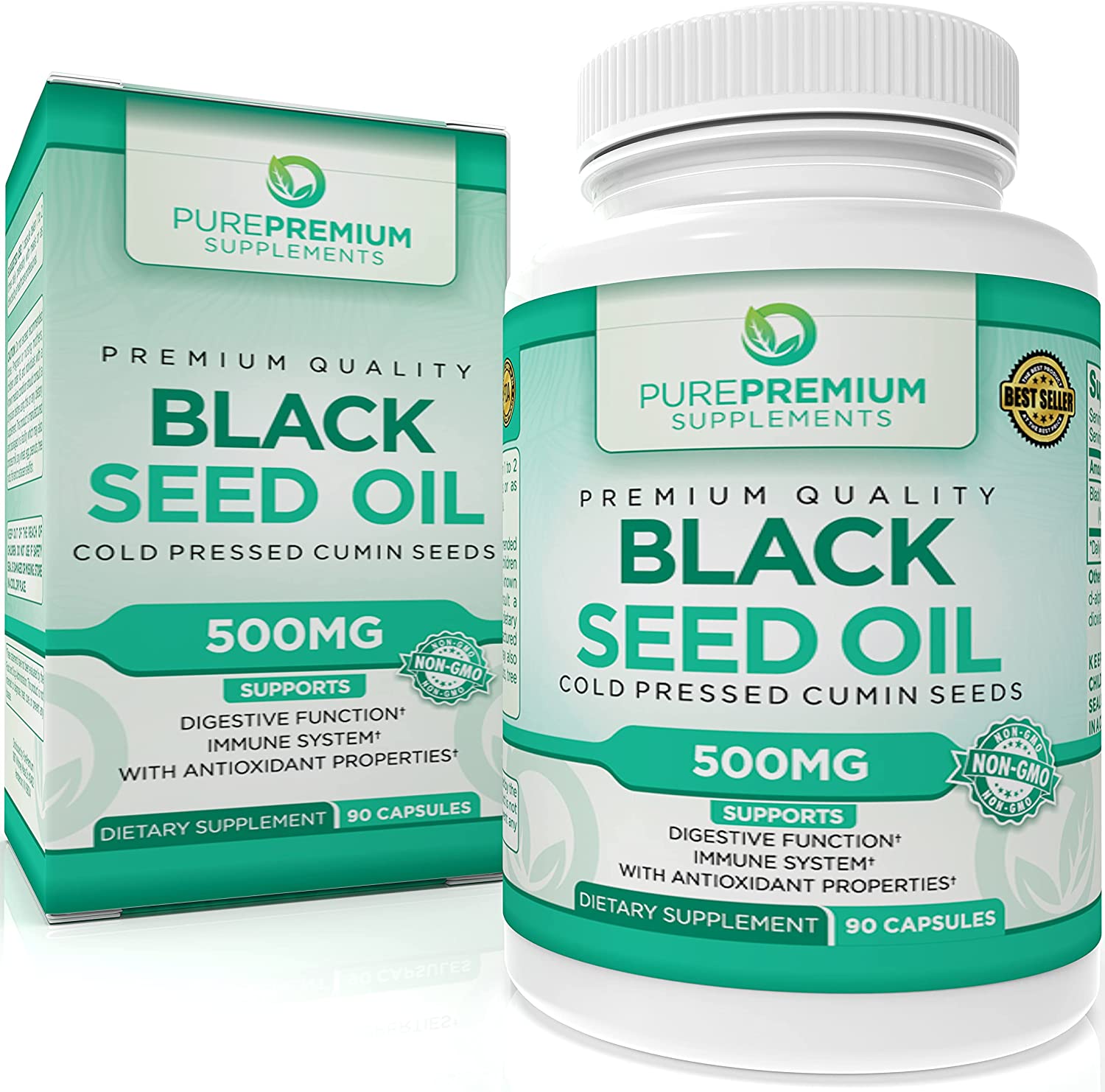 PurePremium Digestive Function Black Cumin Seed Oil Capsules