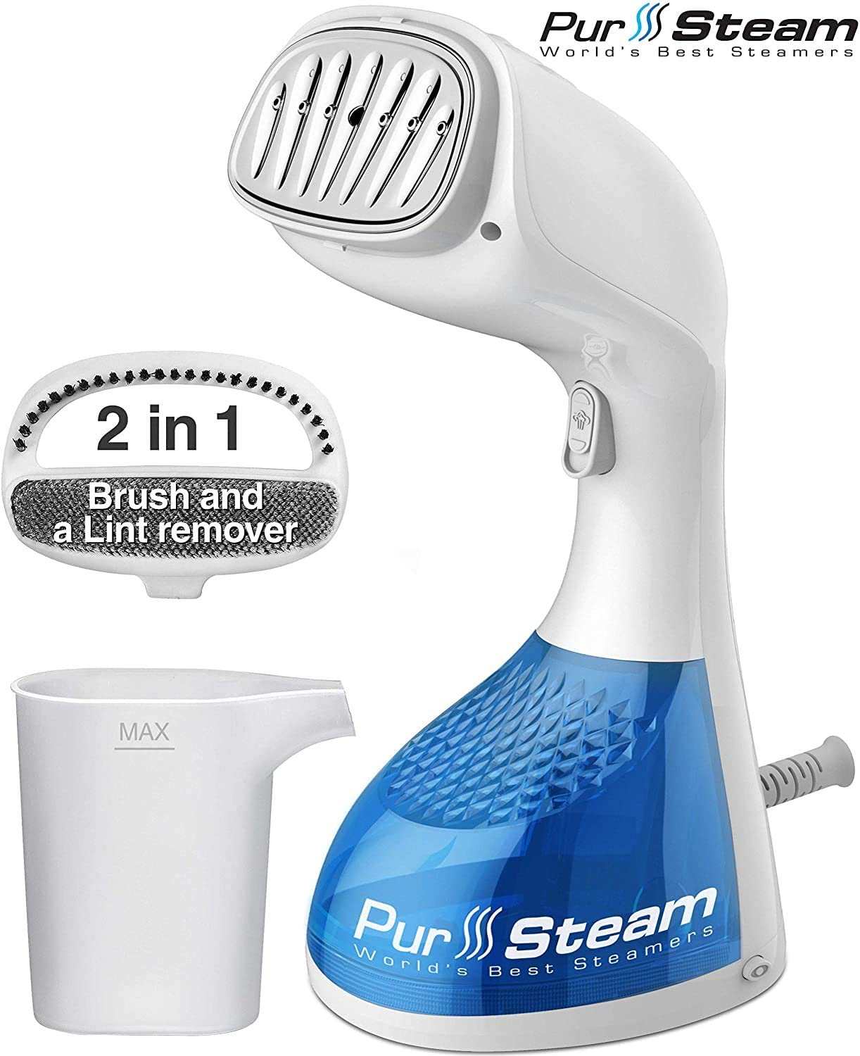 PurSteam Handheld 1400-Watt Clothes Steamer & Sterilizer