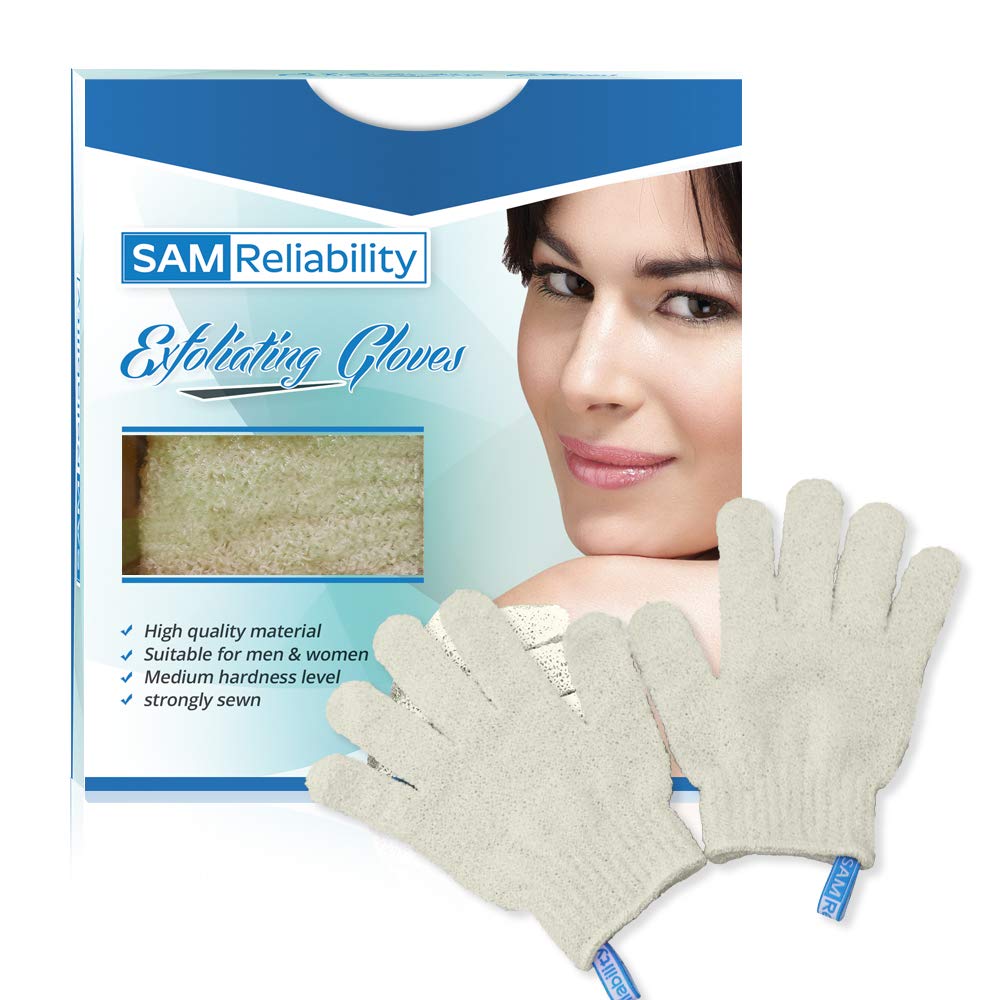 SAM Reliability Exfoliating Body Scrubbing Gloves