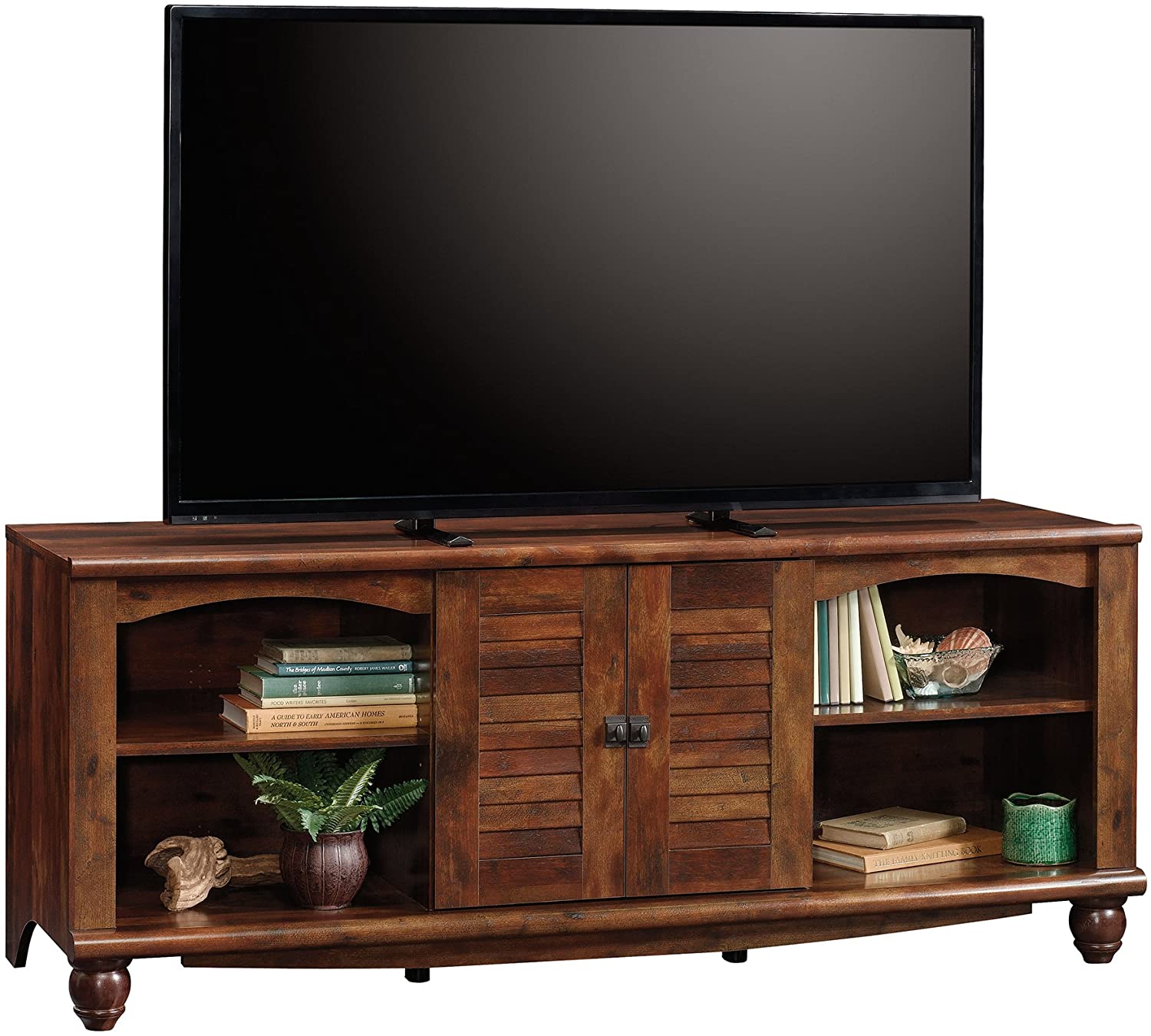 Sauder Harbor View Recycled Wood Entertainment Center, 60-Inch