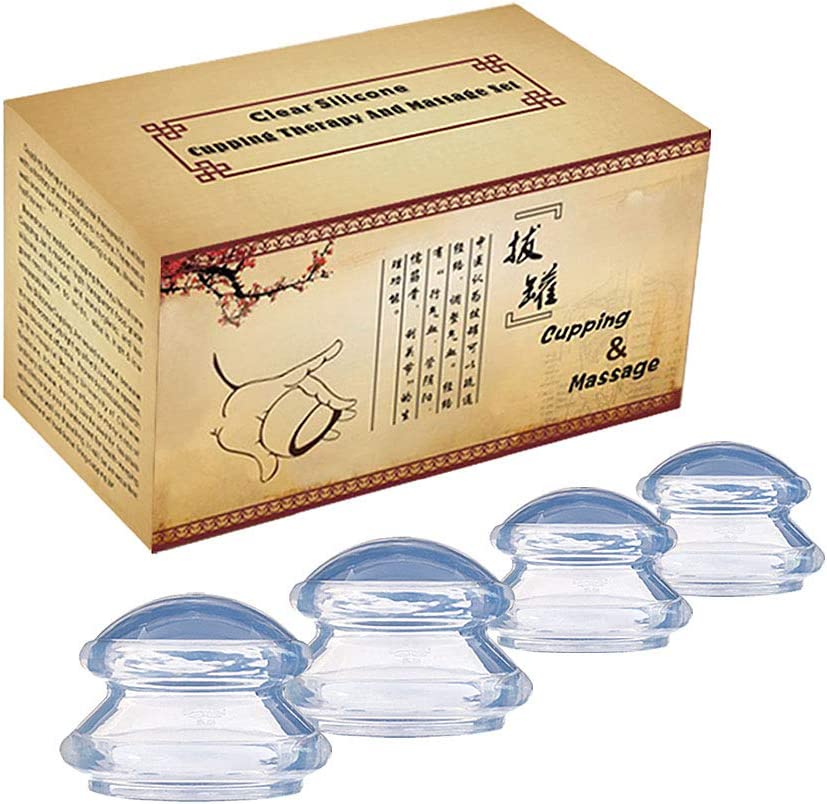 SHINEFUTURE Clear Facial Cupping Therapy Set, 4-Piece