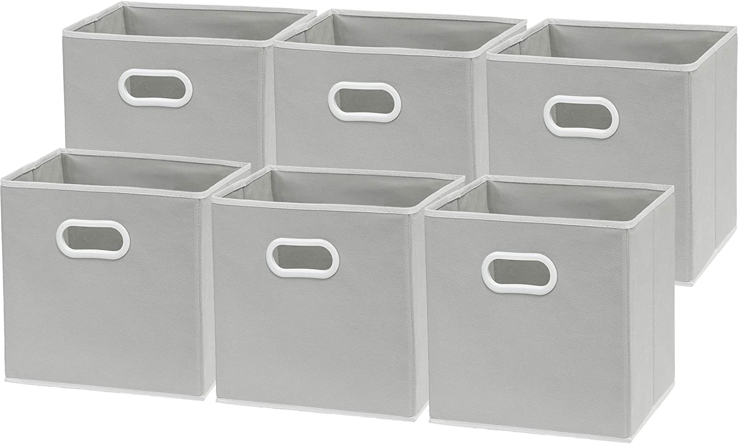 SimpleHouseware Collapsible Cube Storage Bins, 6-Pack
