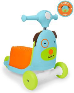 Skip Hop Kids 3-In-1 Baby Activity Walker & Ride On Scooter Wagon Toy