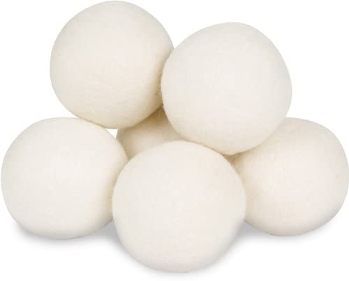 Smart Sheep Eco-Friendly Fabric Softener Wool Dryer Balls, 6-Pack
