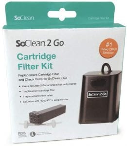 SoClean 2 Go Travel Replacement Cartridge Filter Kit