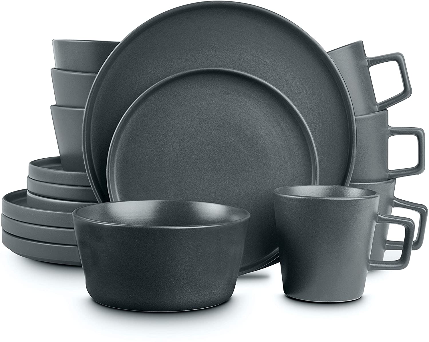 Stone Lain Coupe Matte Organic Dinnerware Set For Everyday Use