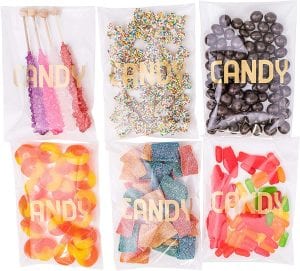 Sweet Details Party Eco-Friendly Reusable Candy Bags, 100-Count