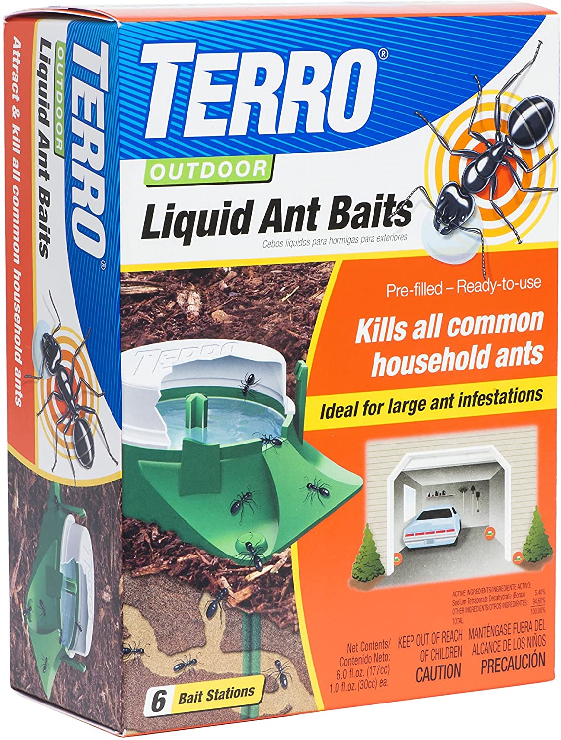 Terro 1806 Pre-Filled Outdoor Liquid Ant Baits