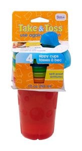 The First Years Take & Toss Spill-Proof Sippy Cup, 4-Count