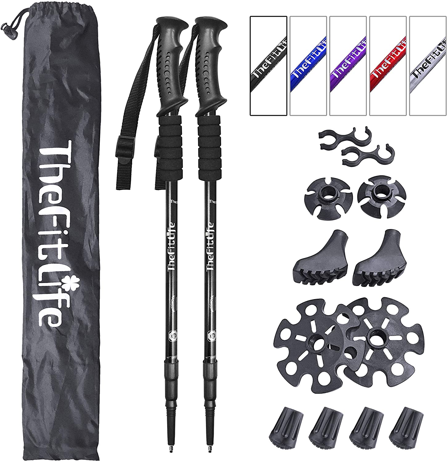 TheFitLife Nordic Absorbing Extendable Hiking Poles