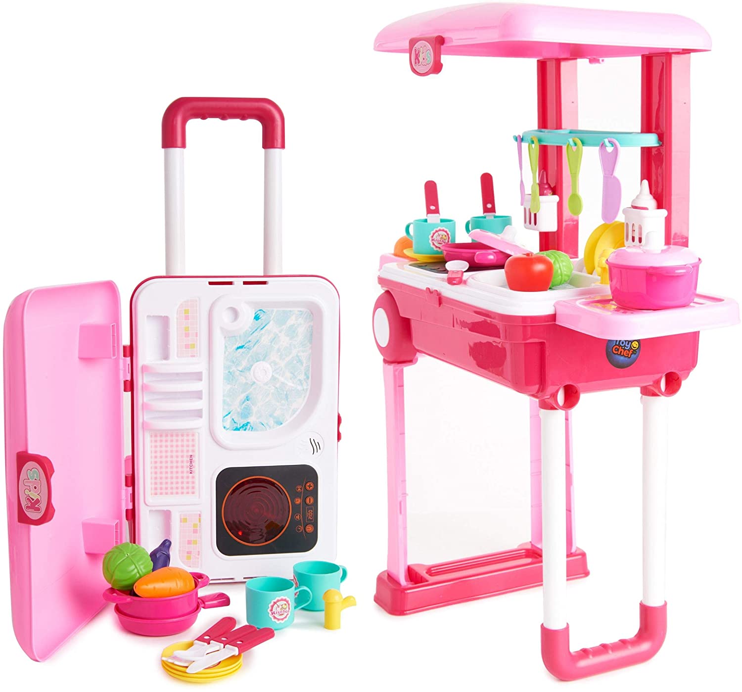 Toy Chef Traveling Non-Toxic Play Kitchen For Kids