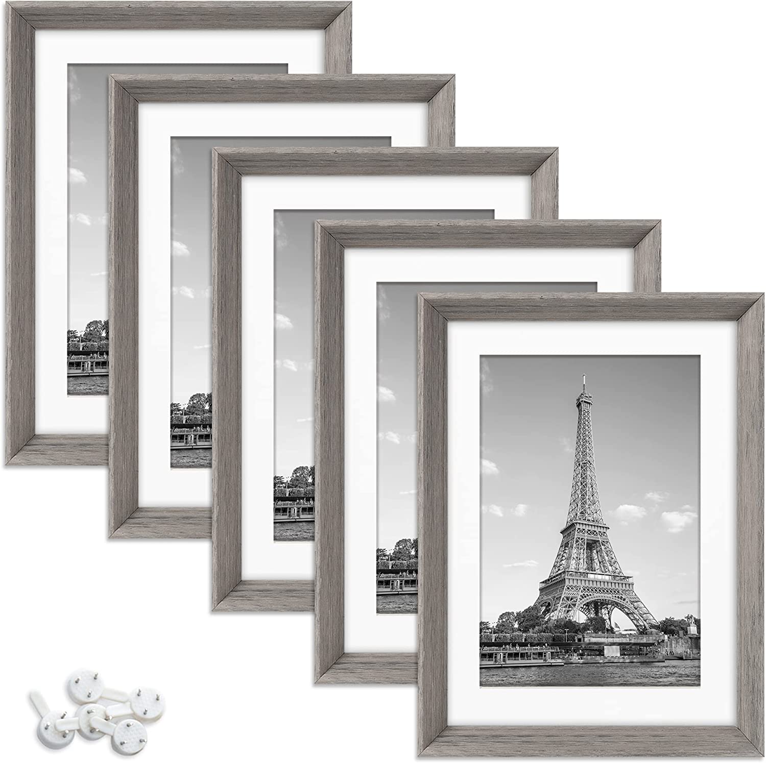 upsimples Easy Mounting 8 x 11-Inch Picture Frames, Set Of 5