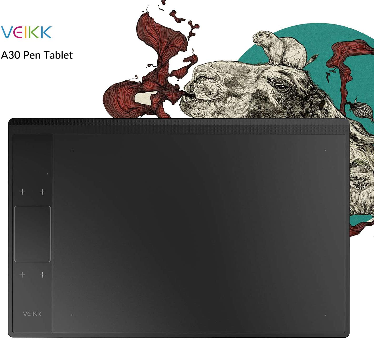 VEIKK A30 Touch Pad Graphics Drawing Tablet & Pen