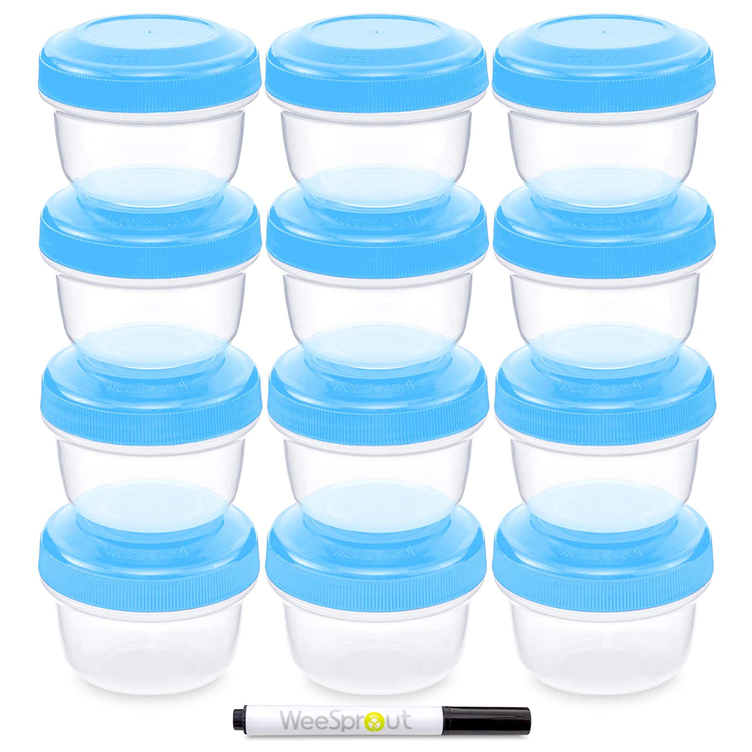 WEESPROUT Leakproof Baby Food Container Set, 12-Pack