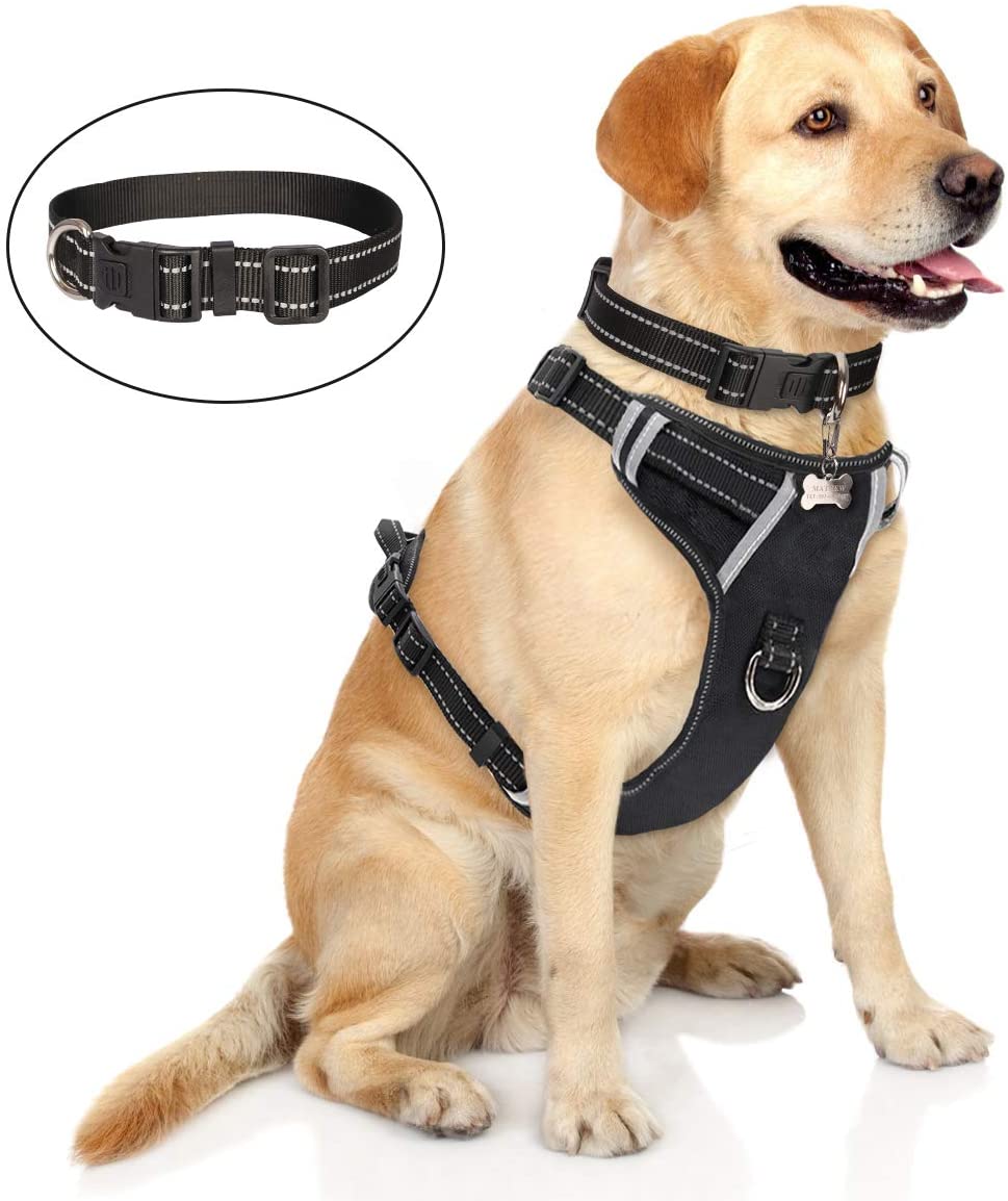 Adjustable non pull dog harness training control small,medium,large,extra big 