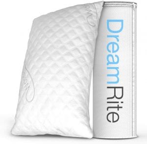 WonderSleep Dream Rite Shredded Hypoallergenic Memory Foam Hotel Pillow