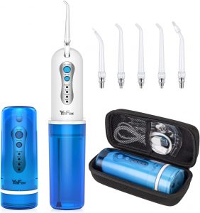 YaFex Cordless Collapsible Travel Water Flosser & Sinus Rinse