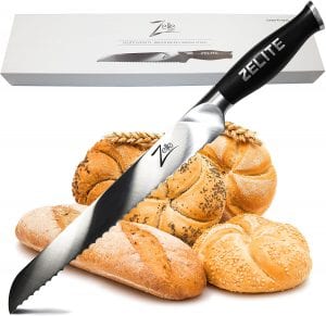 Zelite Infinity Comfort-Pro Safe Grip Bread Knife, 10-Inch