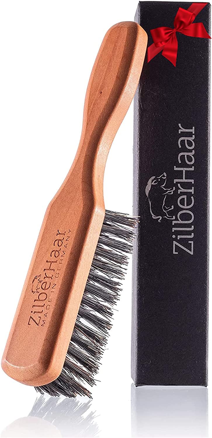 ZilberHaar Natural German Boar Bristle Beard Brush