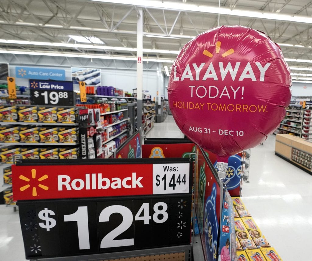 Walmart’s holiday layaway program kicks off this month