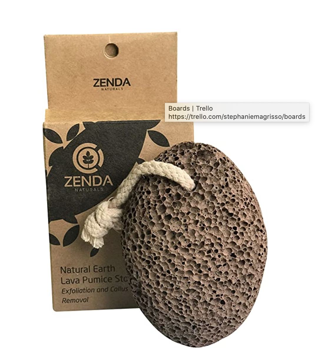 Zenda Naturals Earth Lava Foot Pumice Stone