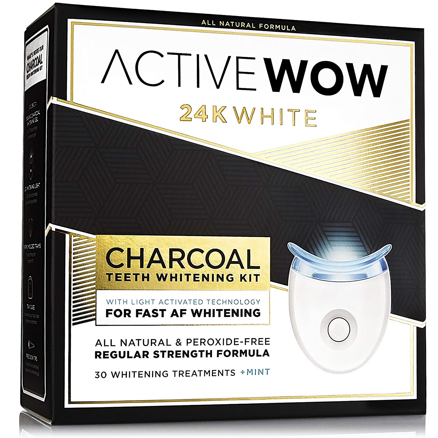 Active Wow Natural Charcoal Teeth Whitening Kit