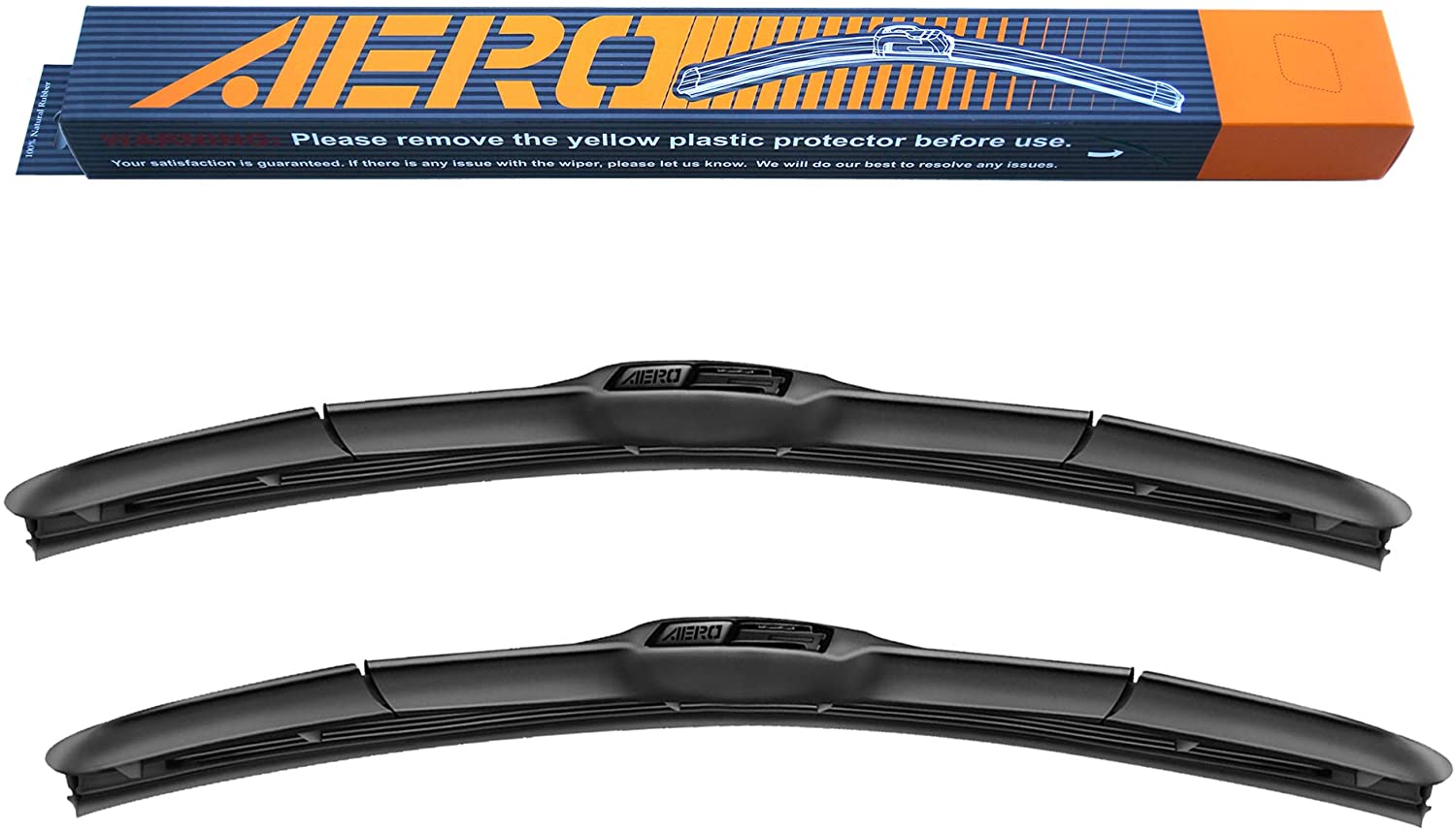 AERO Hybrid 14 x 14 Premium All-Season Windshield Wiper Blades, 2-Pack