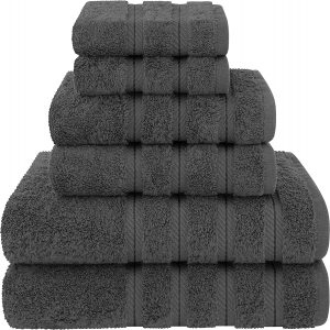 American Soft Linen Extra Plush Cotton Towels, Set Of 6