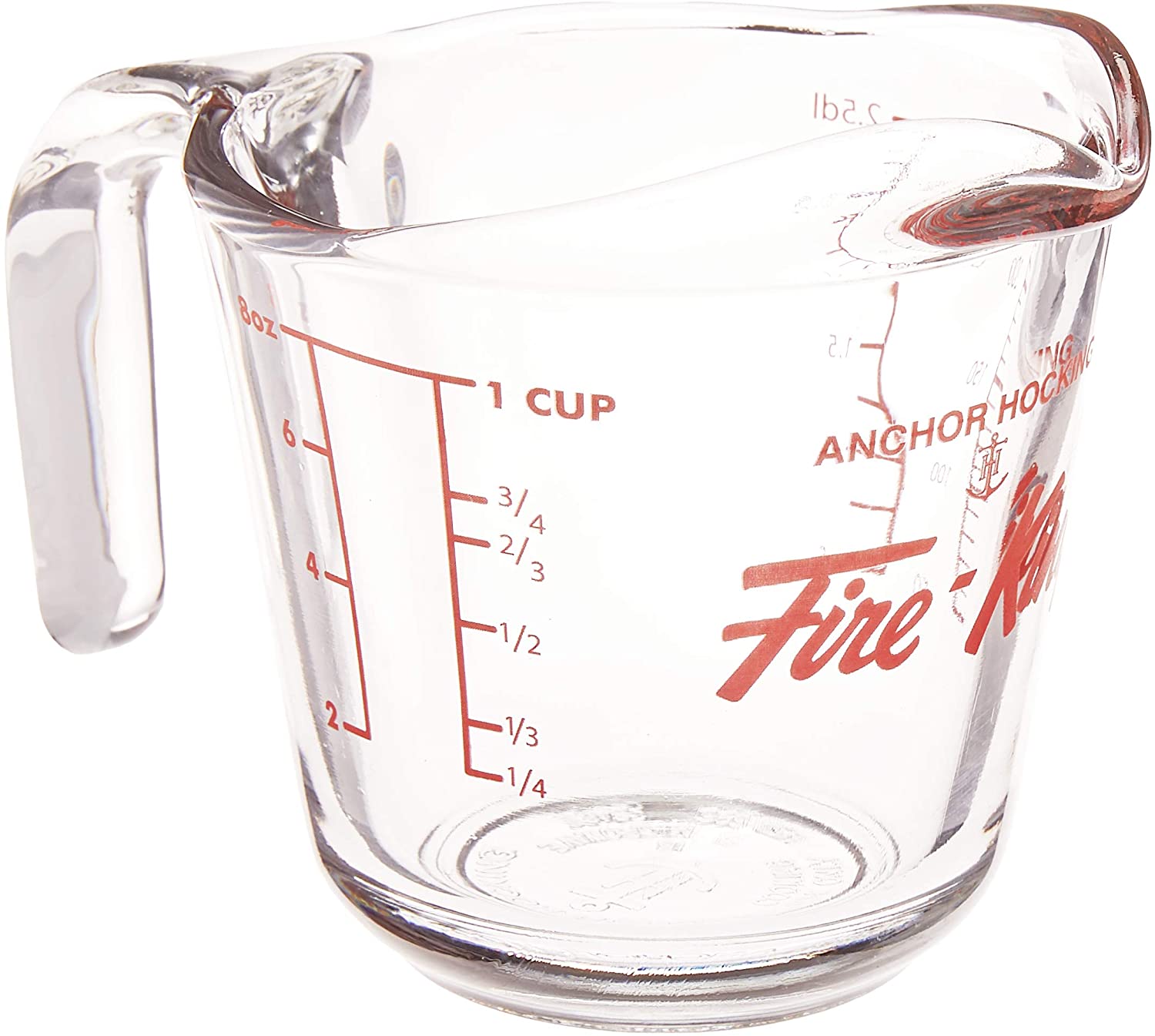 Anchor Hocking Fire-King Easy Read Glass Liquid Measuring Cup