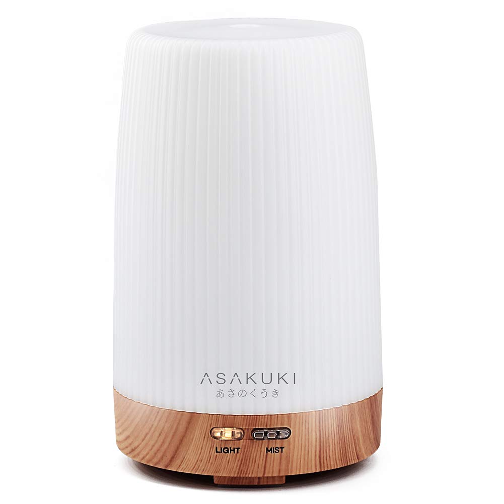 ASAKUKI 100ml 5-In-1 Portable Intermittent Mist Essential Oil Diffuser