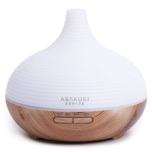 ASAKUKI 300ml Essential Oil Diffuser & Cool Mist Humidifier, A-Yellow