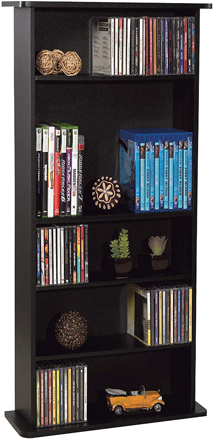 Atlantic Drawbridge Customizable Lightweight Bookshelf, 5-Tier