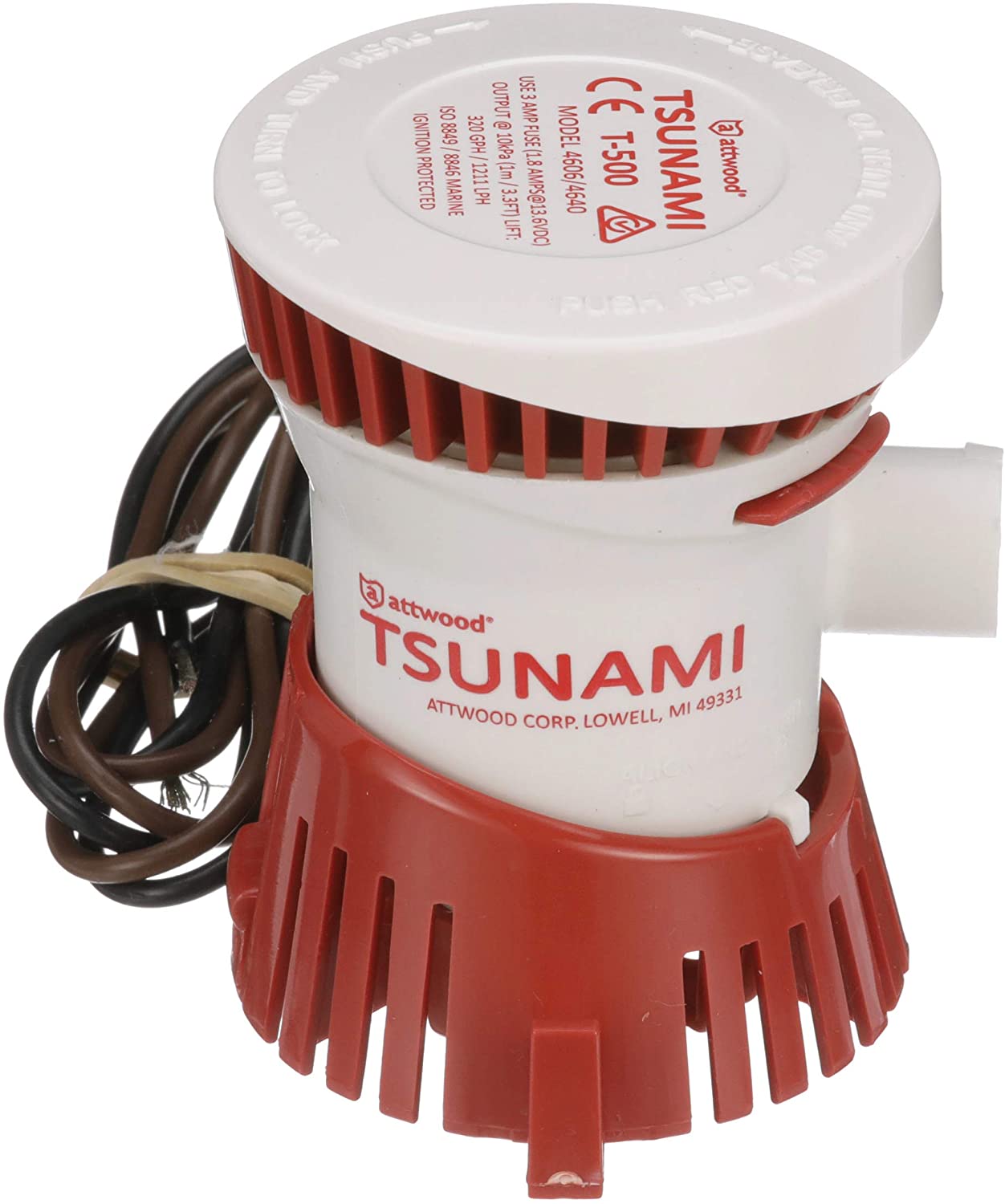 attwood Tsunami Manual Electric Bilge Pump
