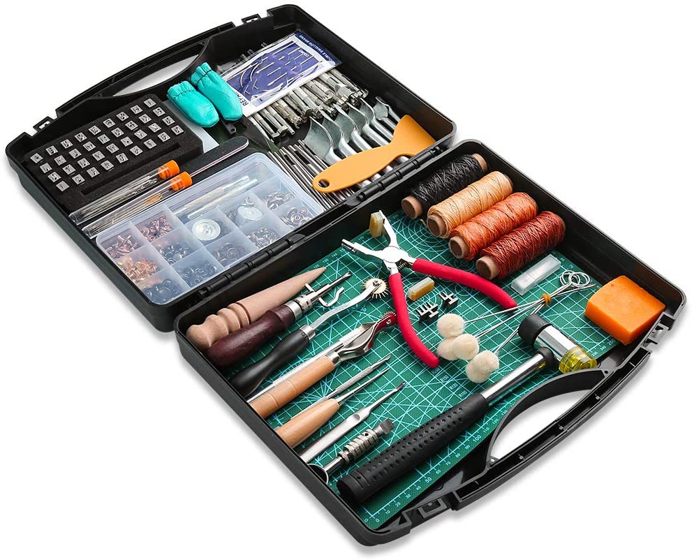 BAGERLA Leather Working Tools & Supplies Kit, 273-Piece