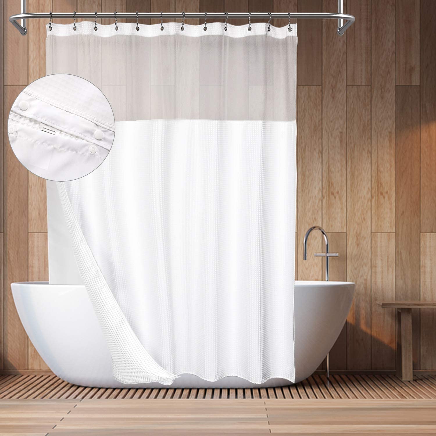 Barossa Design Hotel Style Cotton Shower Curtain