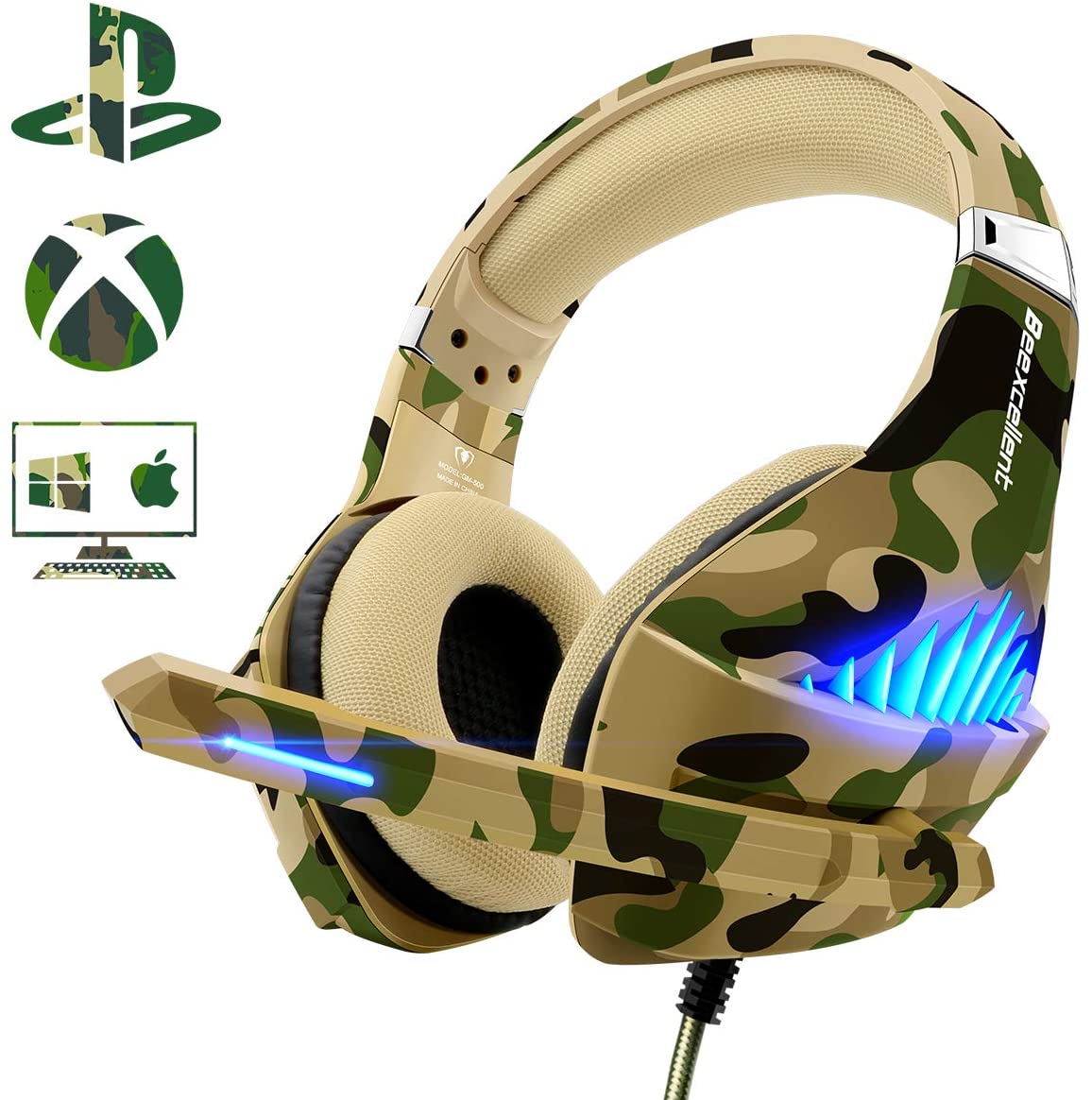 Beexcellent PS4 Gaming Headset & Noise Immunity Mic
